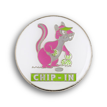 PINK CHIP-IN BALL MARKER